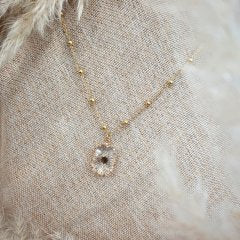 Collier Bohème Pierre Transparente - ZAKOUTAA