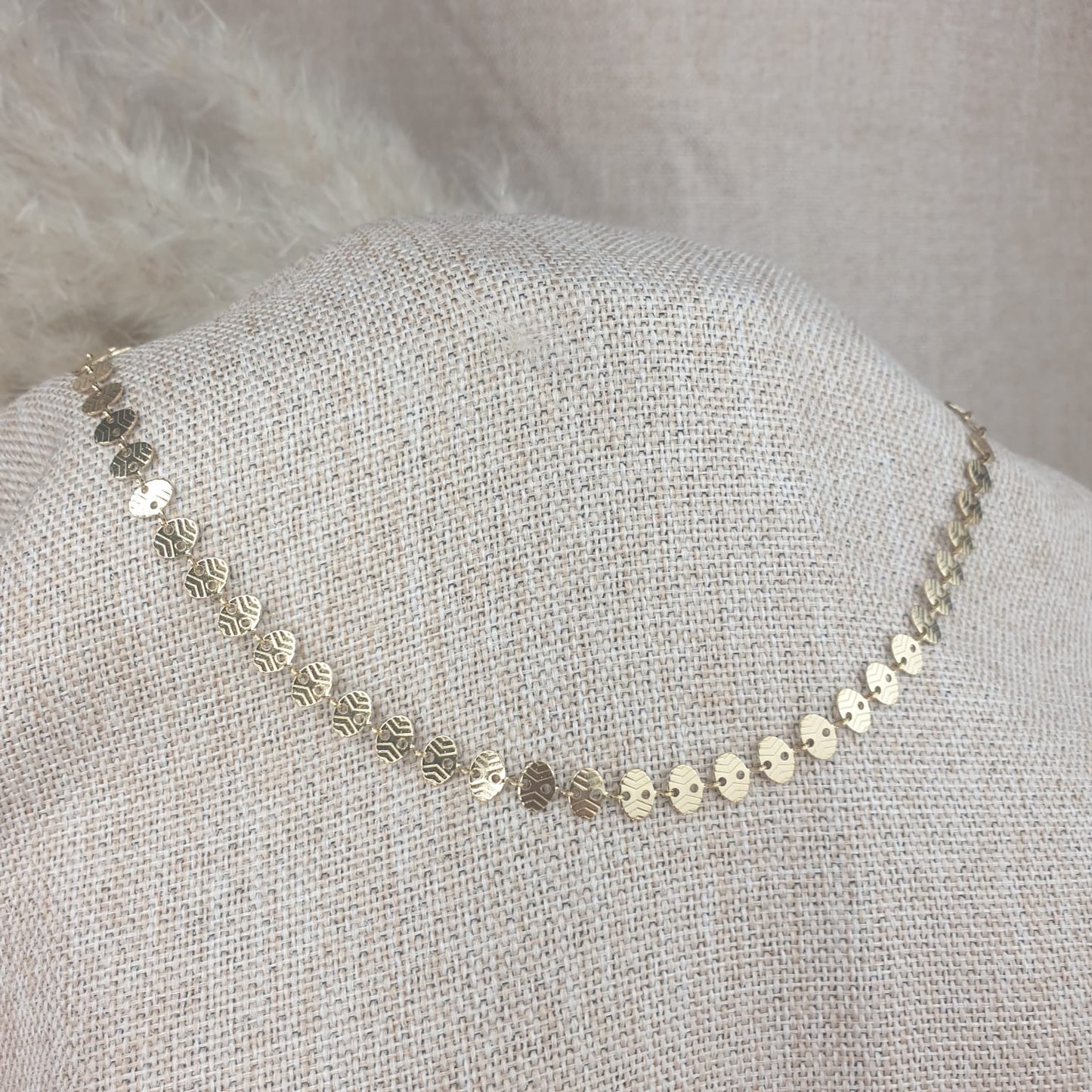 Collier Bohème Graines Colleur OR - ZAKOUTAA