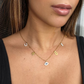 Collier doré avec symboles célestes et de protection main de fatma et œil en acier inoxydable GRACE