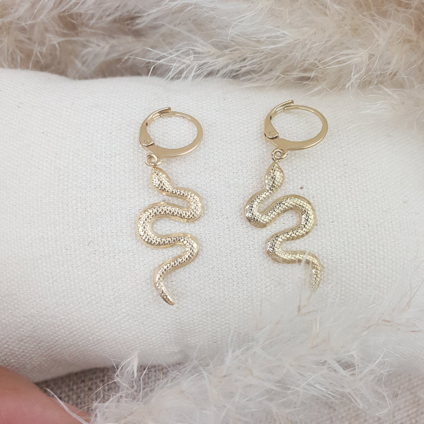 Boucles D'oreilles bohème Baby Snake - ZAKOUTAA