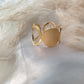 Bague bohème dorée en ronds en acier inoxydable SERENA