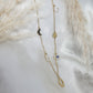 Collier doré avec symboles célestes et de protection main de fatma et œil en acier inoxydable GRACE