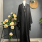 ABAYA FEMME NOIR AVEC STRASS