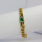 Bracelet Bohèmes Tresse Perle Vert strass - ZAKOUTAA