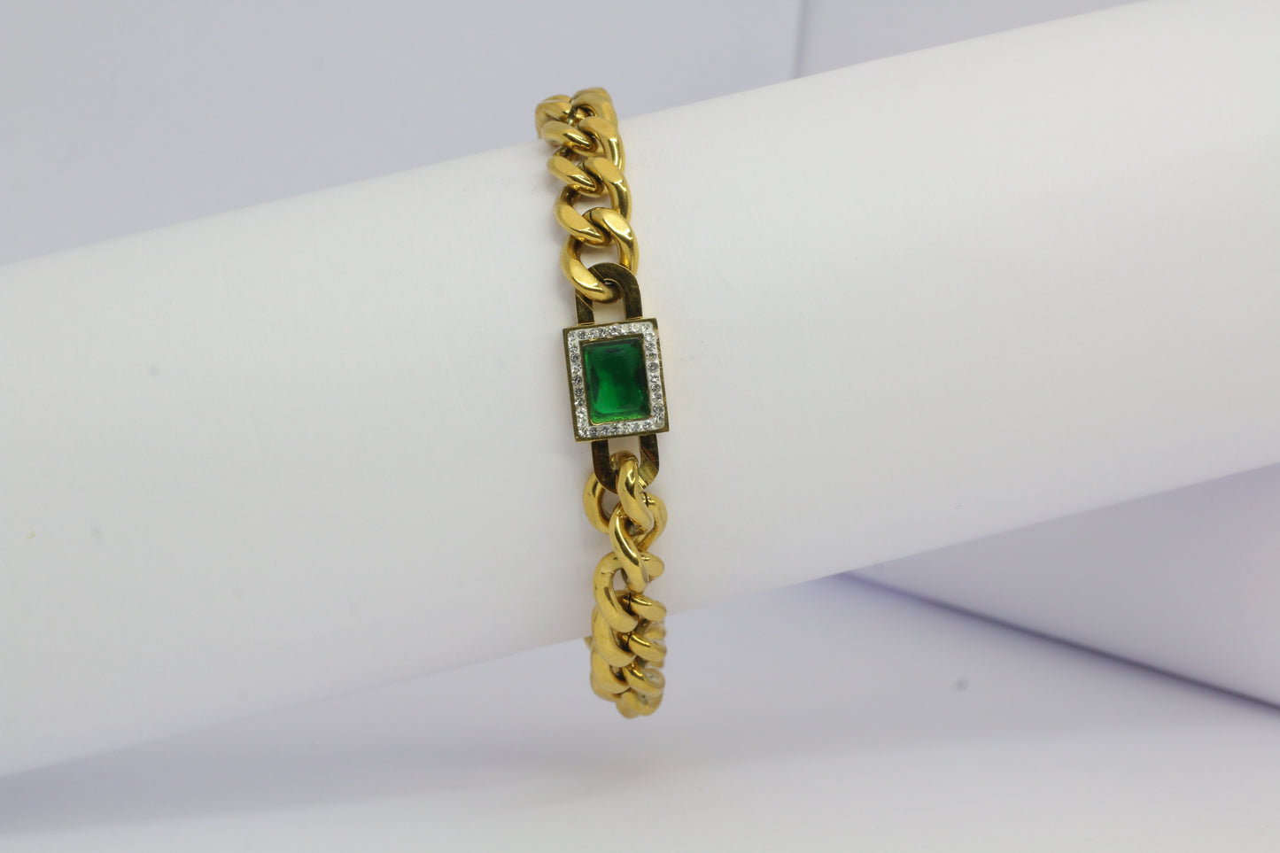Bracelet Bohèmes Tresse Perle Vert strass - ZAKOUTAA