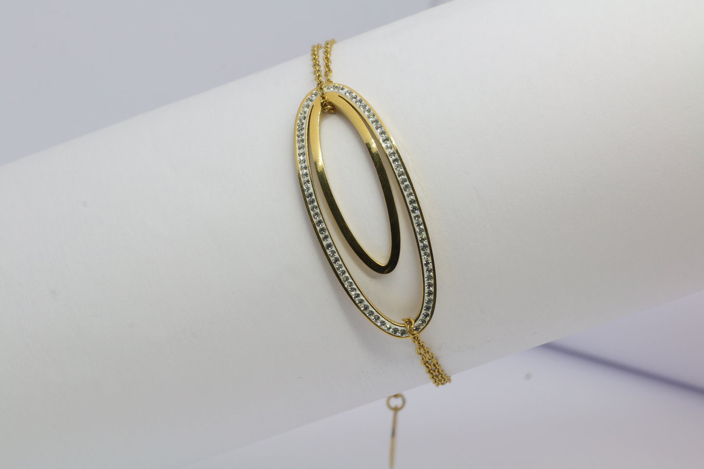 Bracelet double cercle cristal - ZAKOUTAA
