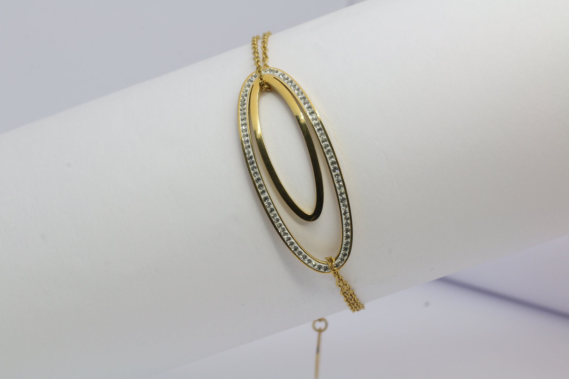 Bracelet double cercle cristal - ZAKOUTAA