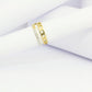 Bague double ajustable en forme de chaîne en acier inoxydable
