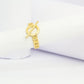 Bague bohème dorée ajustable avec symboles en acier inoxydable MARIN