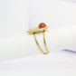 Bague main de fatma perle Bordeaux