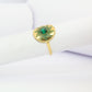 Bague bohème ajustable, rayonnante et dorée en acier inoxydable ZOHER