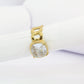 Bague reglable gros diamant