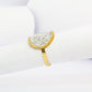 bague ronde avec diamant reglable