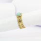 Bague Bohème Ajustable Grain De Blé Perle turquoise - ZAKOUTAA