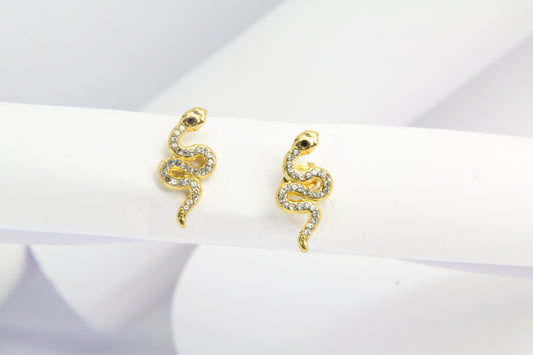 Boucles d'oreilles petit serpent