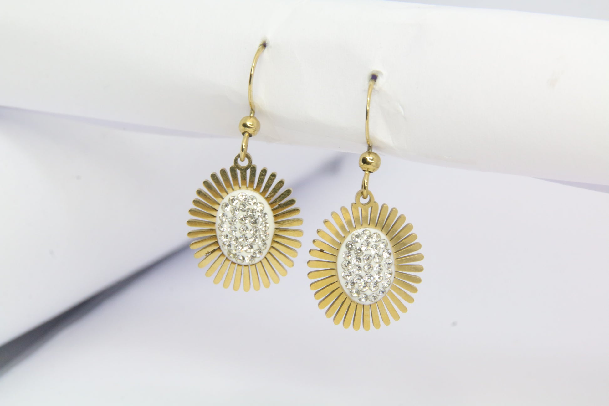 Boucles D'oreilles bohème Soleil Avec Strass - ZAKOUTAA