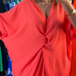 robe orange noueé