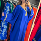 abaya bleu electrique